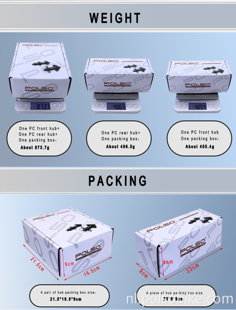 Vaste hub -individuele verpakking fixed hub individual packing